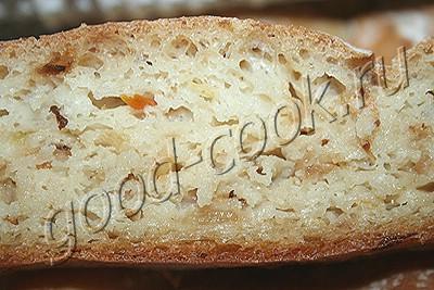 хлеб без замеса (с тушеной капустой)