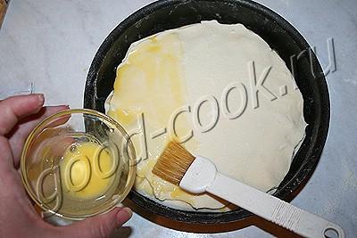 французский слоеный пирог с миндальным кремом