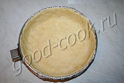 пирог из песочного теста с курицей и рисом