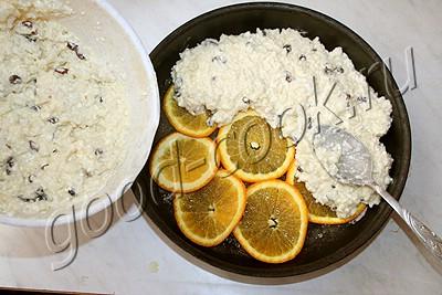 творожно-рисовая запеканка с изюмом и апельсином