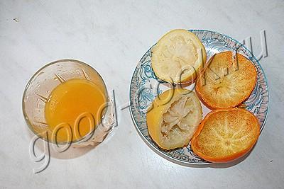 цитрусовый пирог с орехами и заварной помадкой