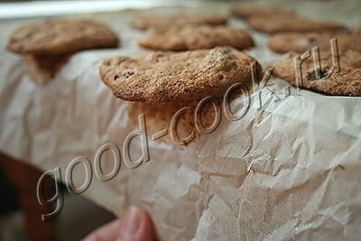 хрустящее печенье с изюмом и орехами