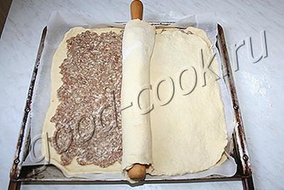 мясной пирог на сметанном тесте