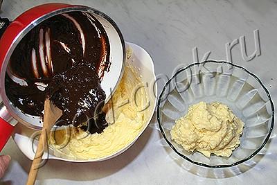 шоколадный торт с ореховым безе