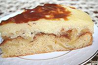 датский яблочный пирог с яичным кремом