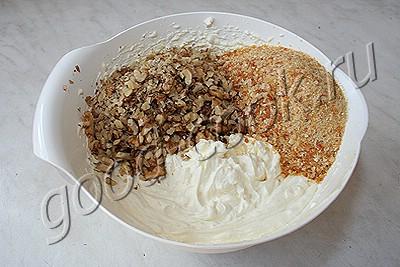 торт "Кристалл" с орехово-карамельным кремом