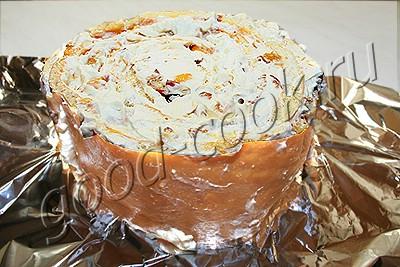 спиральный торт с абрикосами