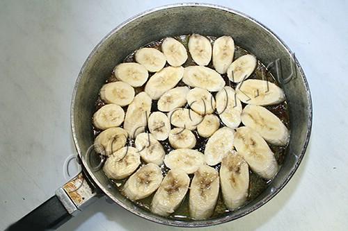 перевернутый пирог с бананами