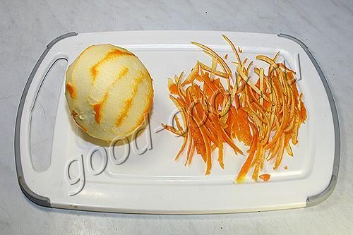 апельсиновый пирог с шоколадной глазурью
