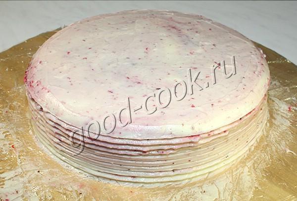 шоколадно-вишневый торт с кремом из сливочного сыра