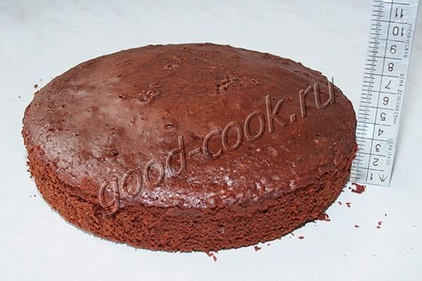 шоколадный торт с творожным кремом