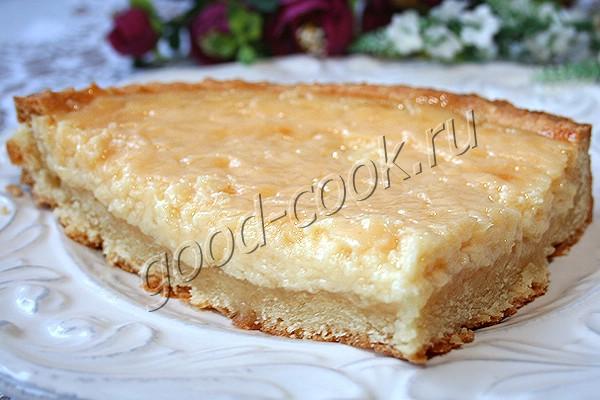 пирог со сгущёнкой и лимоном