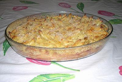 макароны запеченные с сыром и сливками