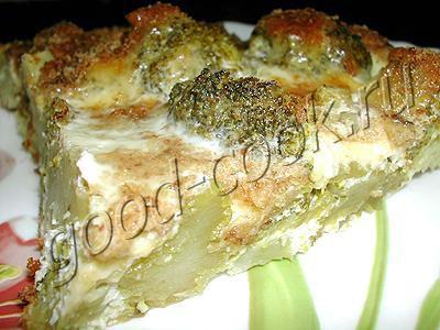 брокколи в сырном омлете