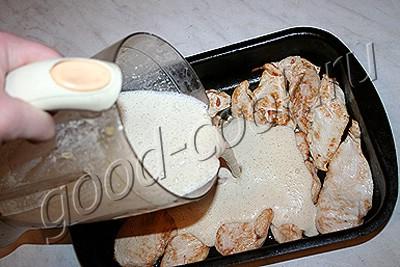 курица запеченная в орехово-сливочном соусе