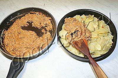 запеканка из картофеля и варёного мяса