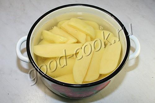 картофель, запеченный в соевом соусе