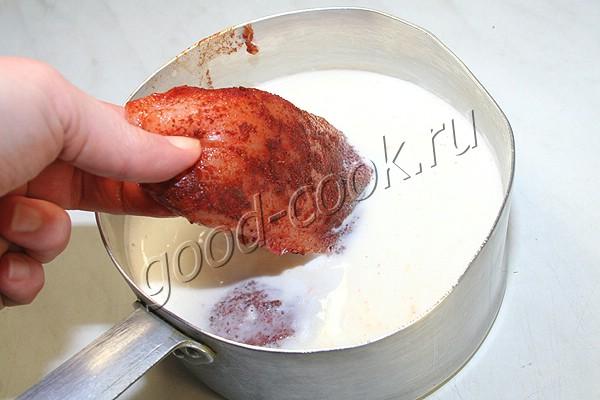 куриное филе томлёное в молоке