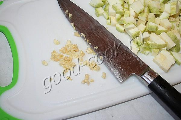 гречка с кабачками в сливочно-сырном соусе