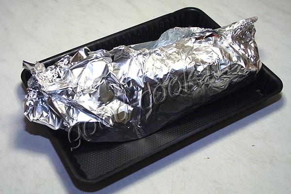 запеченная свиная грудинка с горчичной корочкой