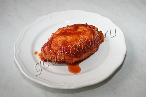 куриное филе томлёное в томатном соке