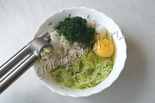 кабачковые котлеты с рисом