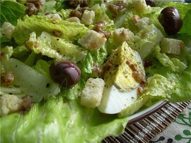 Североамериканский салат Цезарь