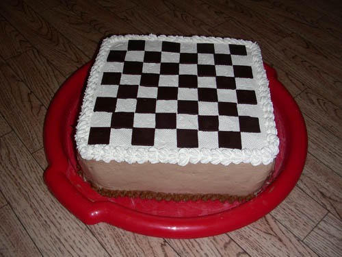 Торт с шашками